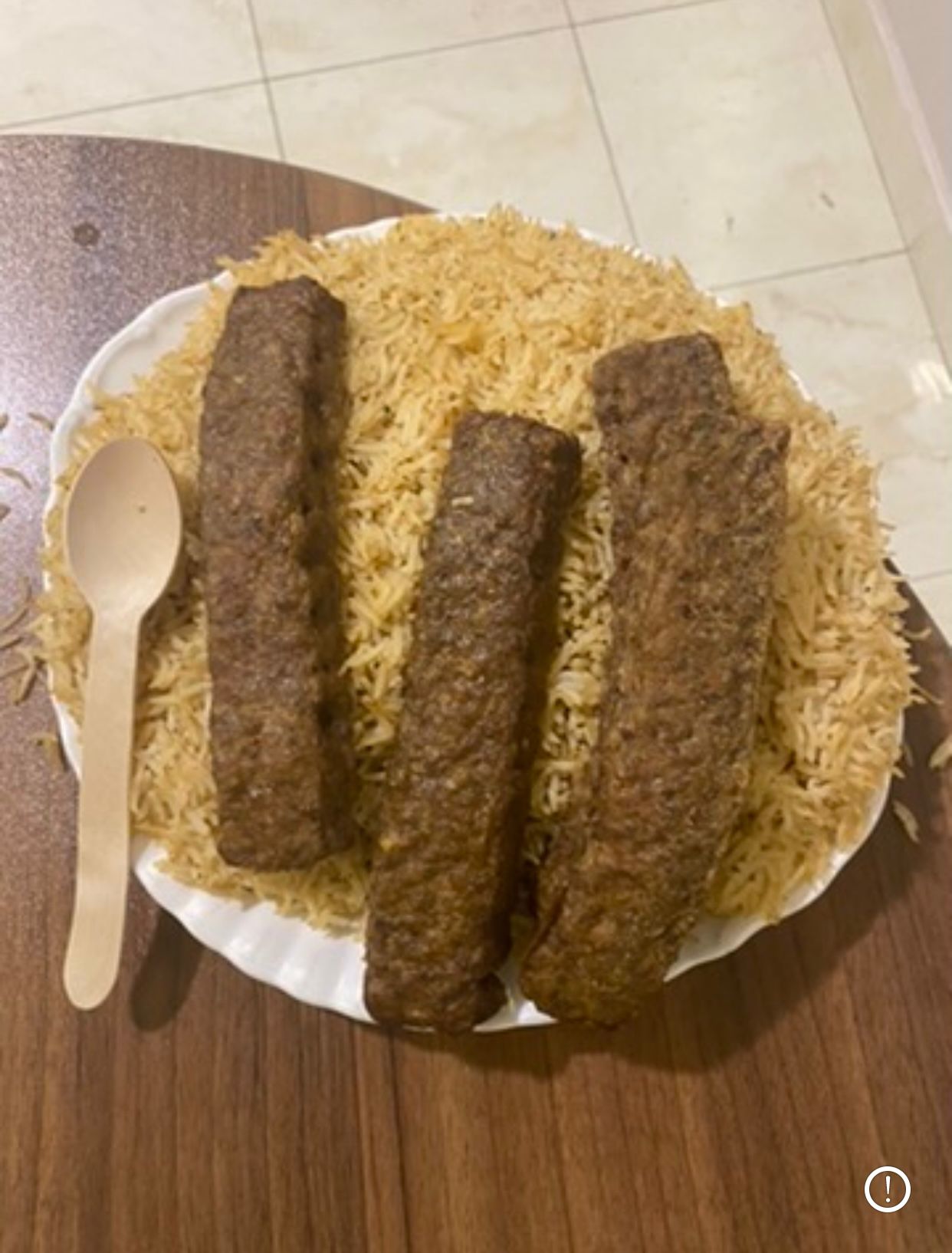 A meal provided by a hotel housing asylum seekers in Bedford