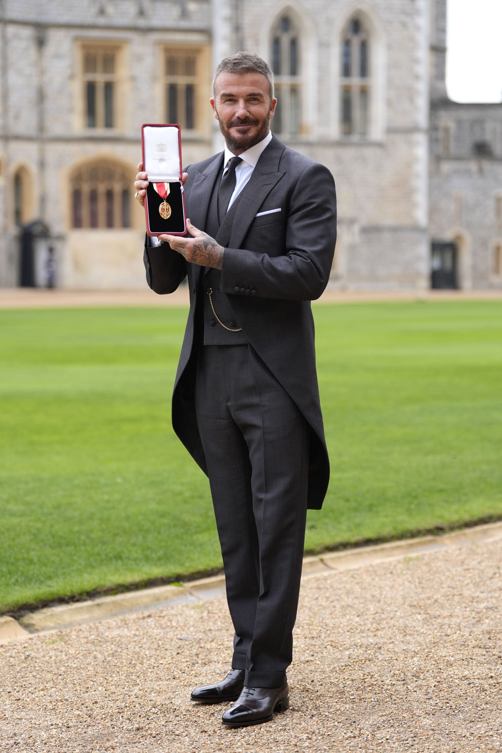 Sir David Beckham said he has felt emotional over the knighthood since he was recognised in the King’s Birthday Honours earlier this year.