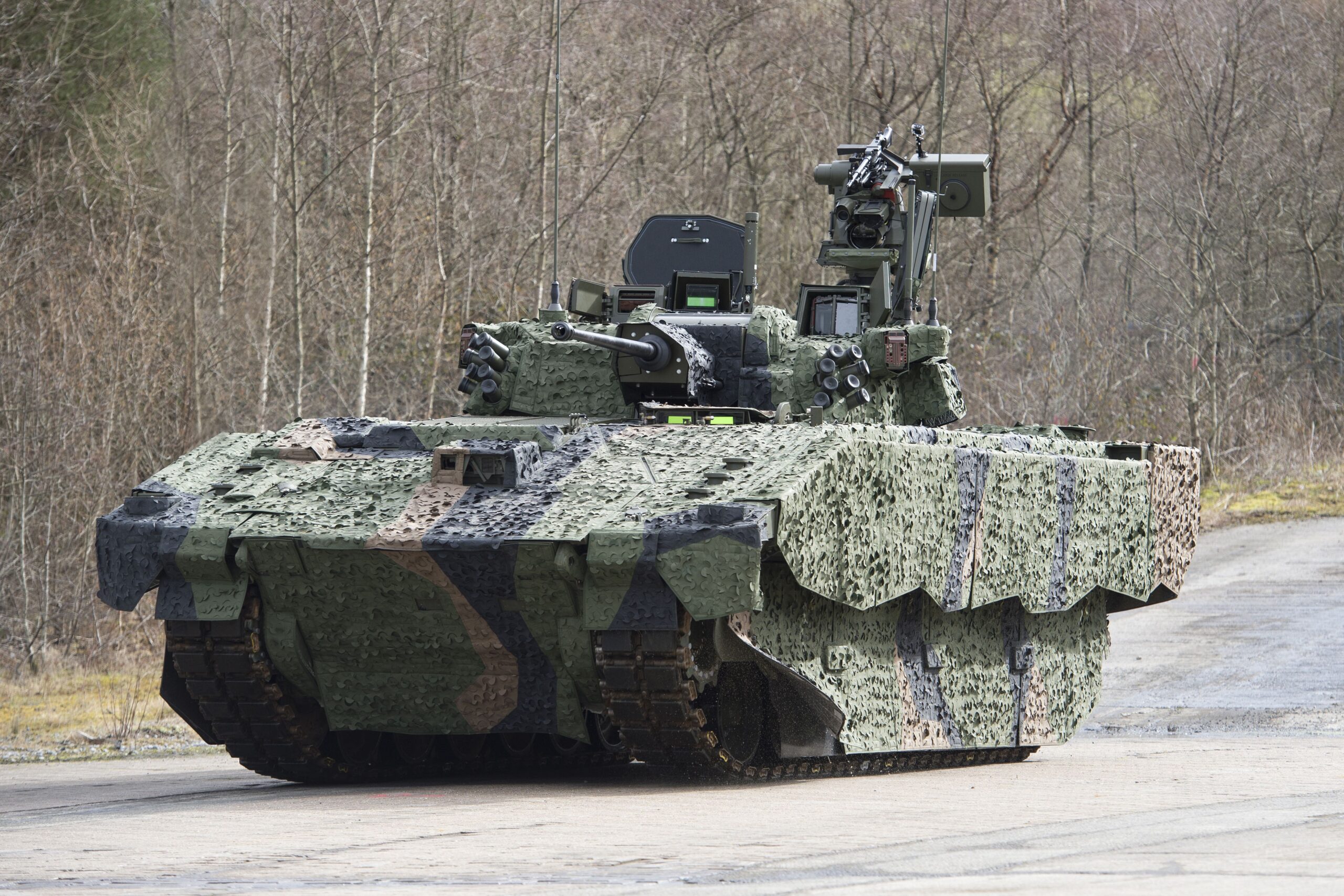 The Army paused the use of the Ajax armoured vehicle after 30 soldiers reported feeling unwell during war games exercises (Andrew Linnett/PA)