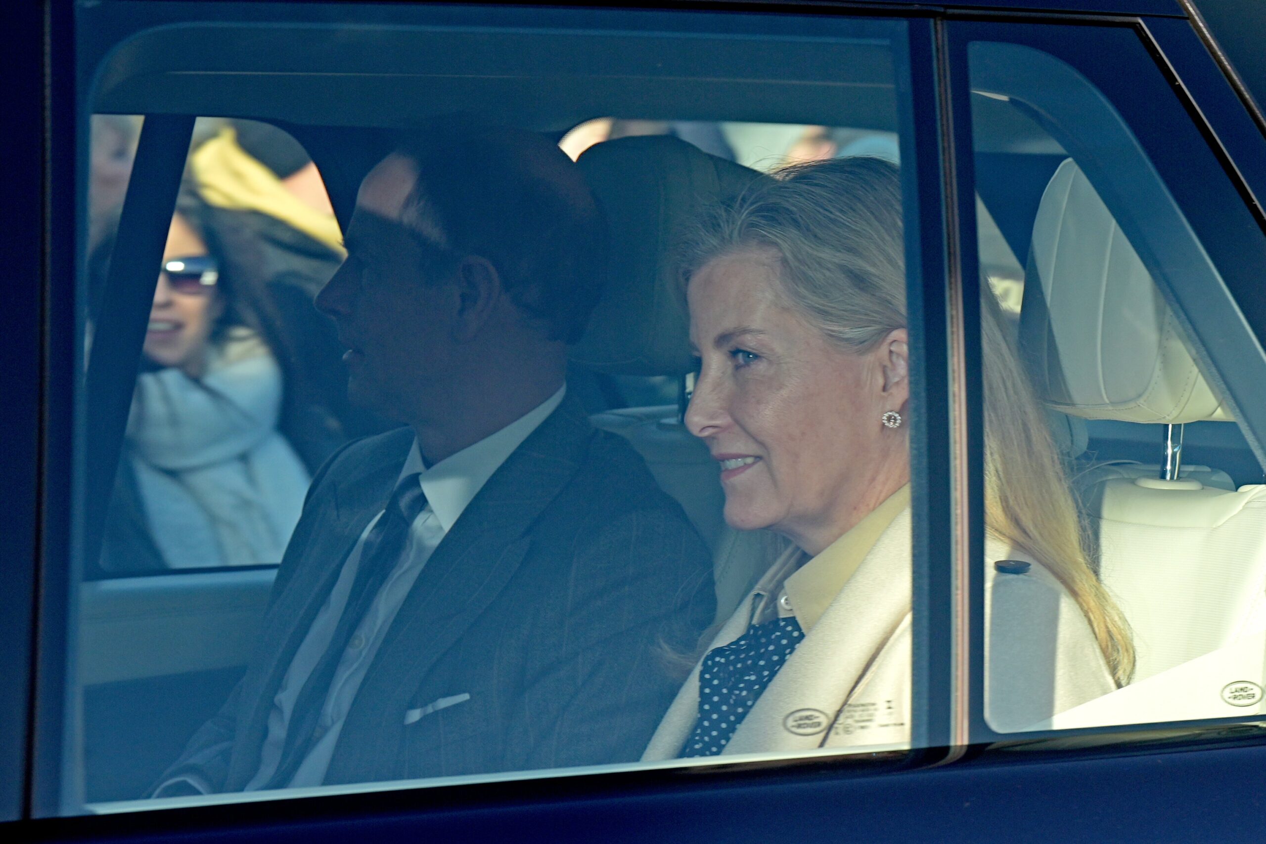 The Duke and Duchess of Edinburgh arrive for the King’s Christmas lunch at Buckingham Palace, London. Picture date: Thursday December 19, 2024. (Aaron Chown/PA)
