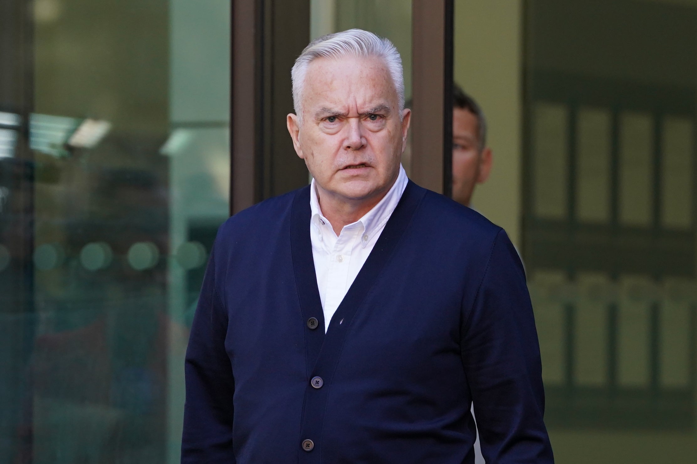 Huw Edwards leaves Westminster Magistrates' Court, London, where he was sentenced to six months' imprisonment suspended for two years after pleading guilty to three counts of making indecent images of children
