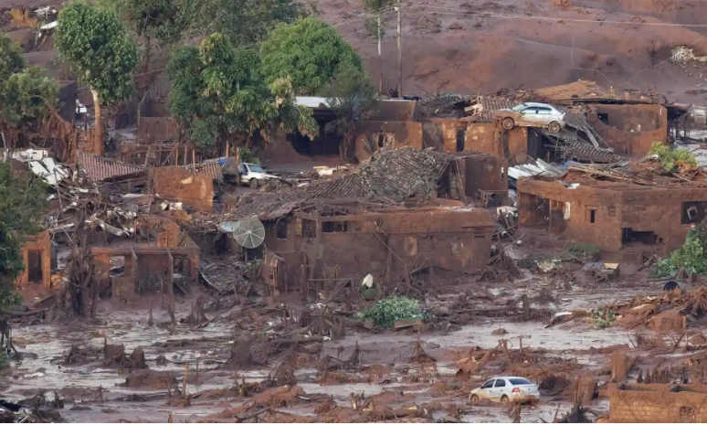 The dam collapse inflicted devastation onto town of Bento Rodrigues