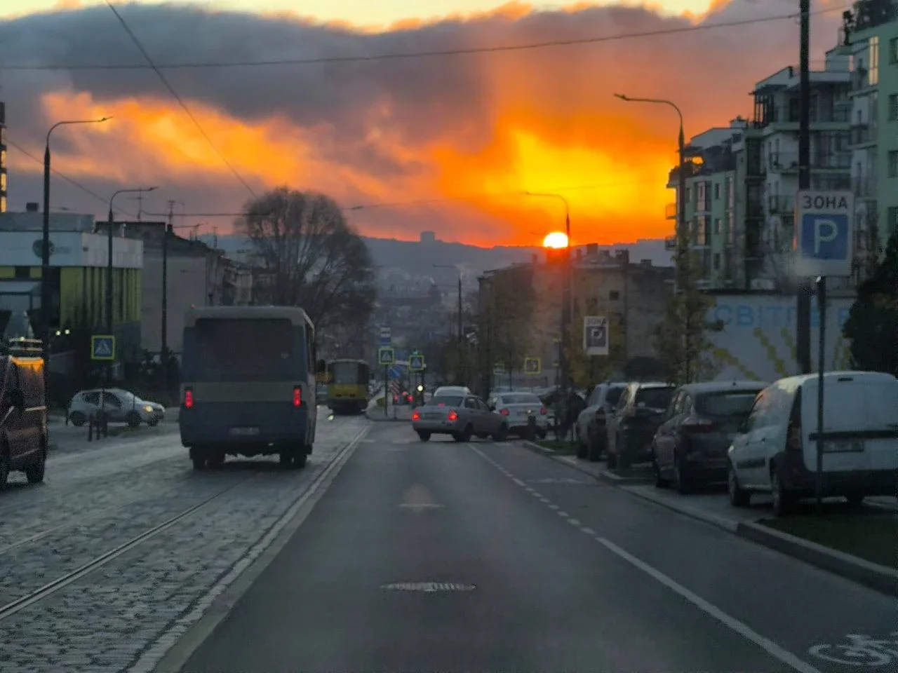 The Lviv city council ember warned that air could be polluted