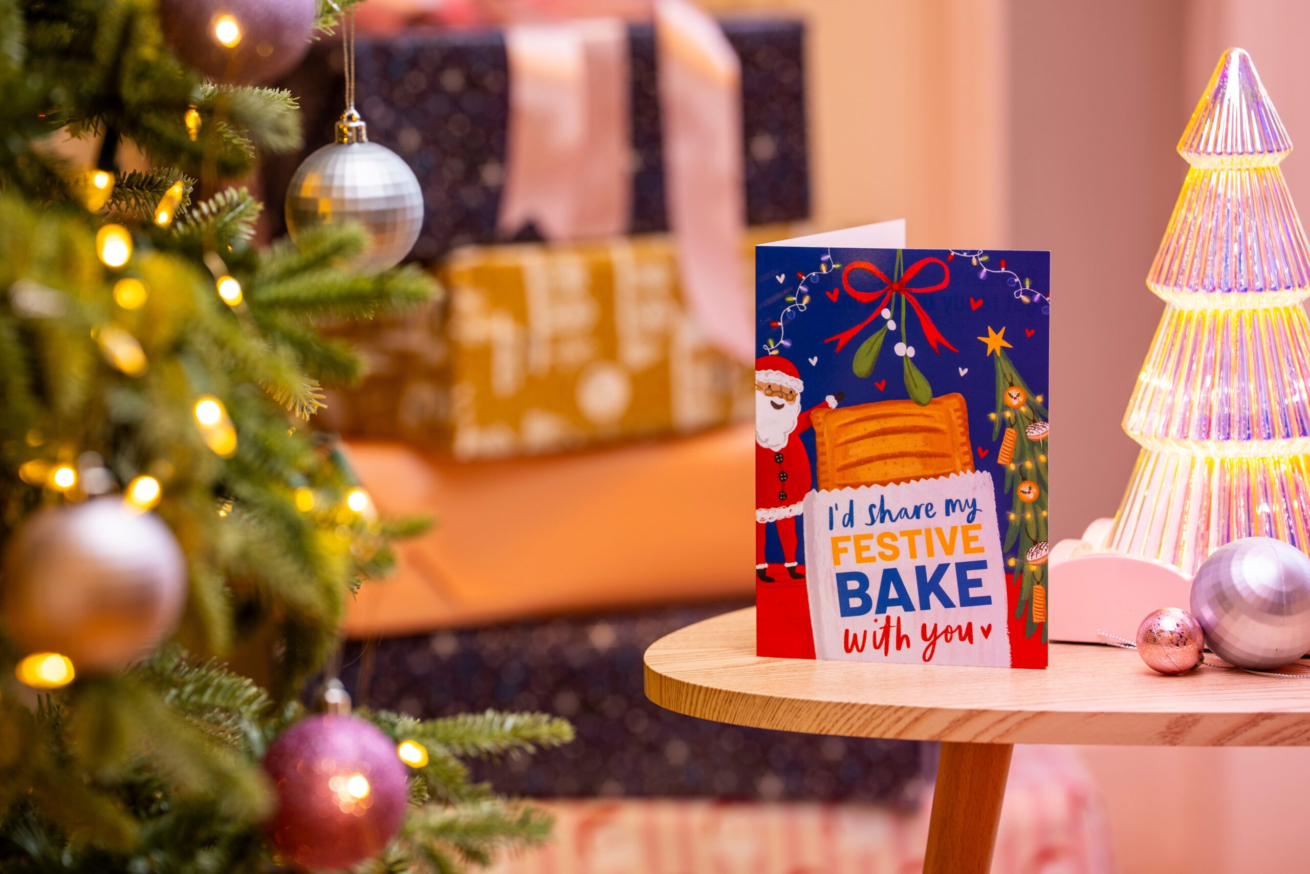 The range - called the 'Ultimate Secret Santa Surprise' - includes a £3.95 card featuring heat-activated ink that, when warmed, reveals a code to redeem a free sausage roll or vegan sausage roll