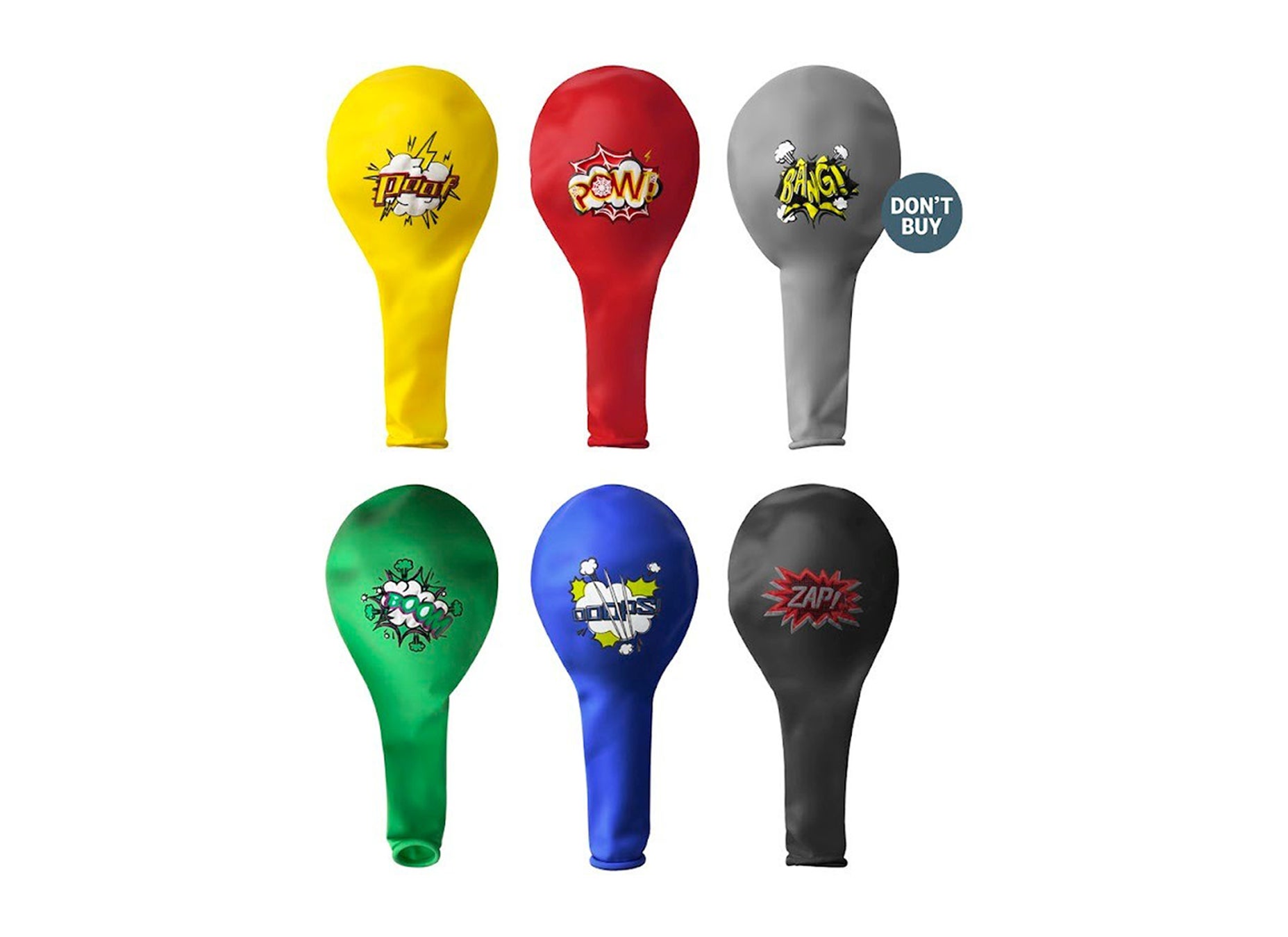 Which?'s tests found that these unbranded superhero-themed balloons bought from Shein- contained more than twice the legally permitted level of nitrosamines