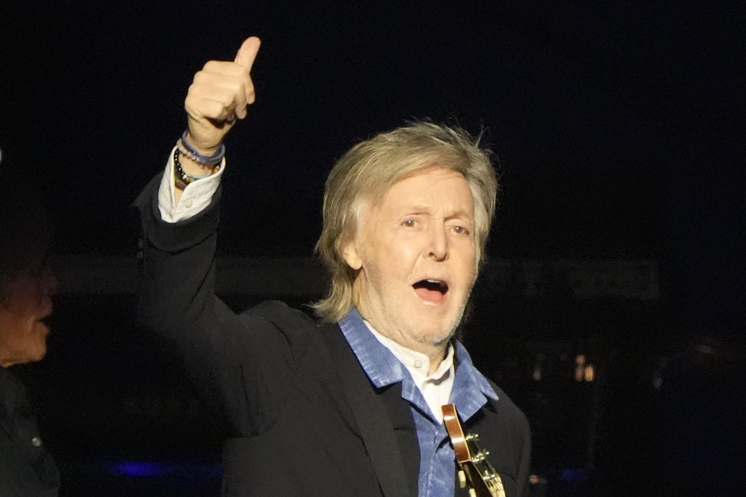 Sir Paul McCartney performing on stage (Danny Lawson/PA)