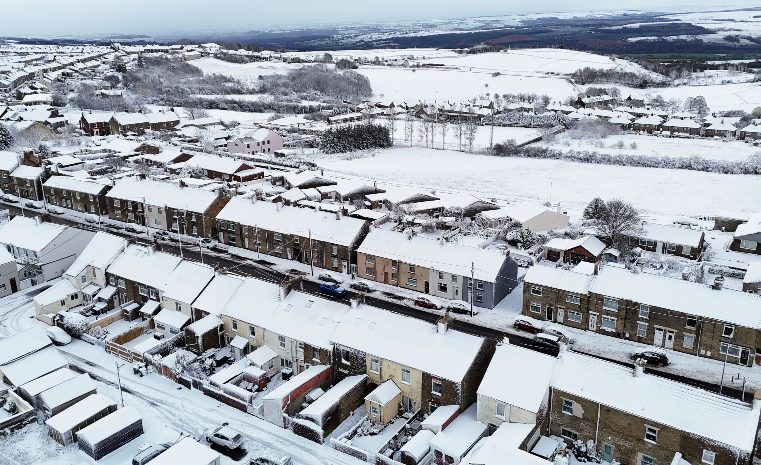 Snow and ice warnings have come into force across the UK (Owen Humphreys/PA)