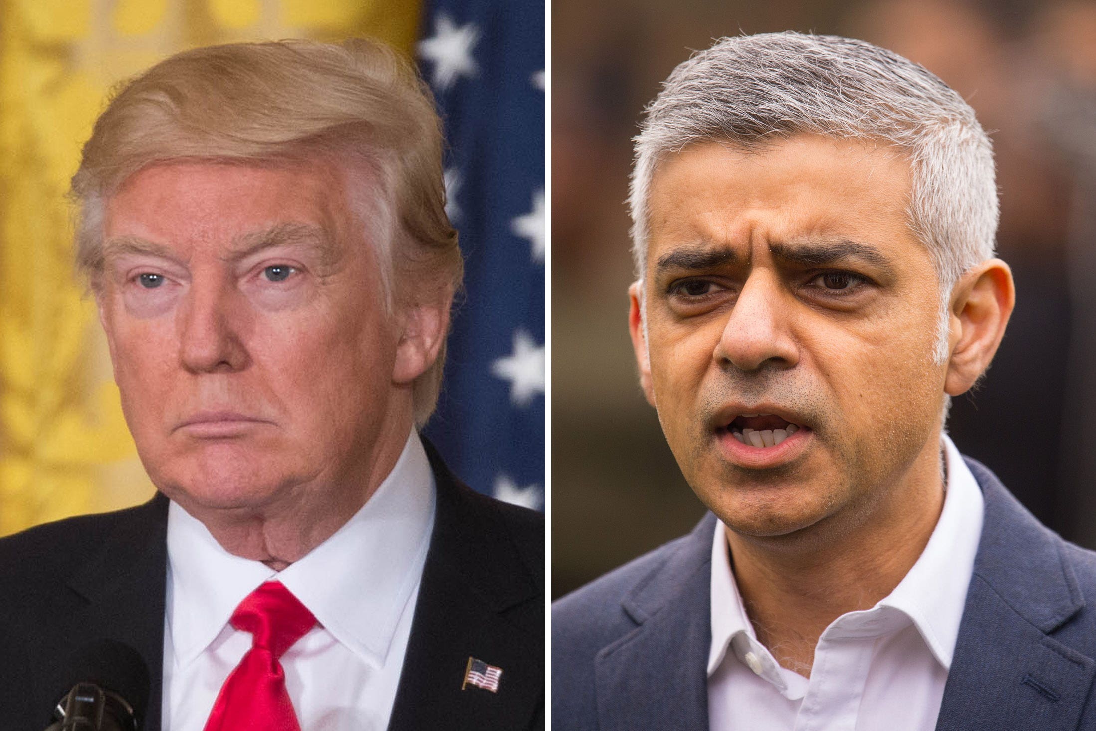 Sir Sadiq Khan was called ‘horrible’ by the US president (PA)