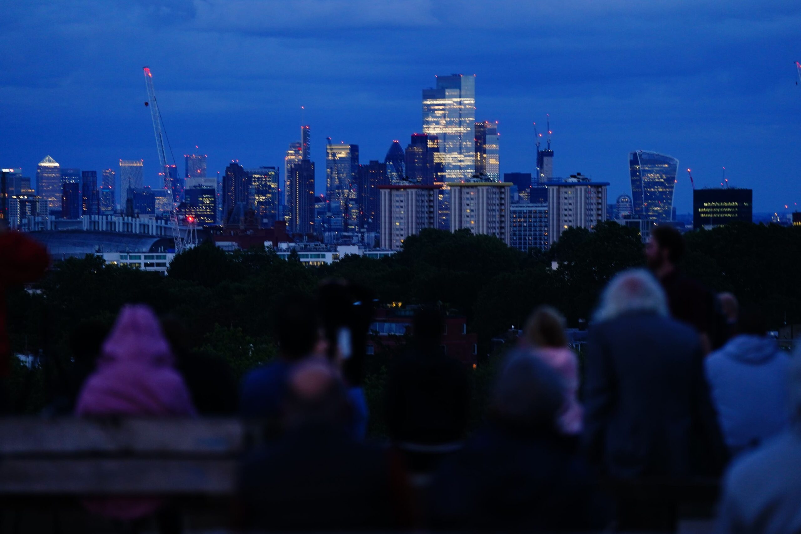 Primrose Hill in London is a popular spot for people watching the New Year’s Eve fireworks (Victoria Jones/PA)