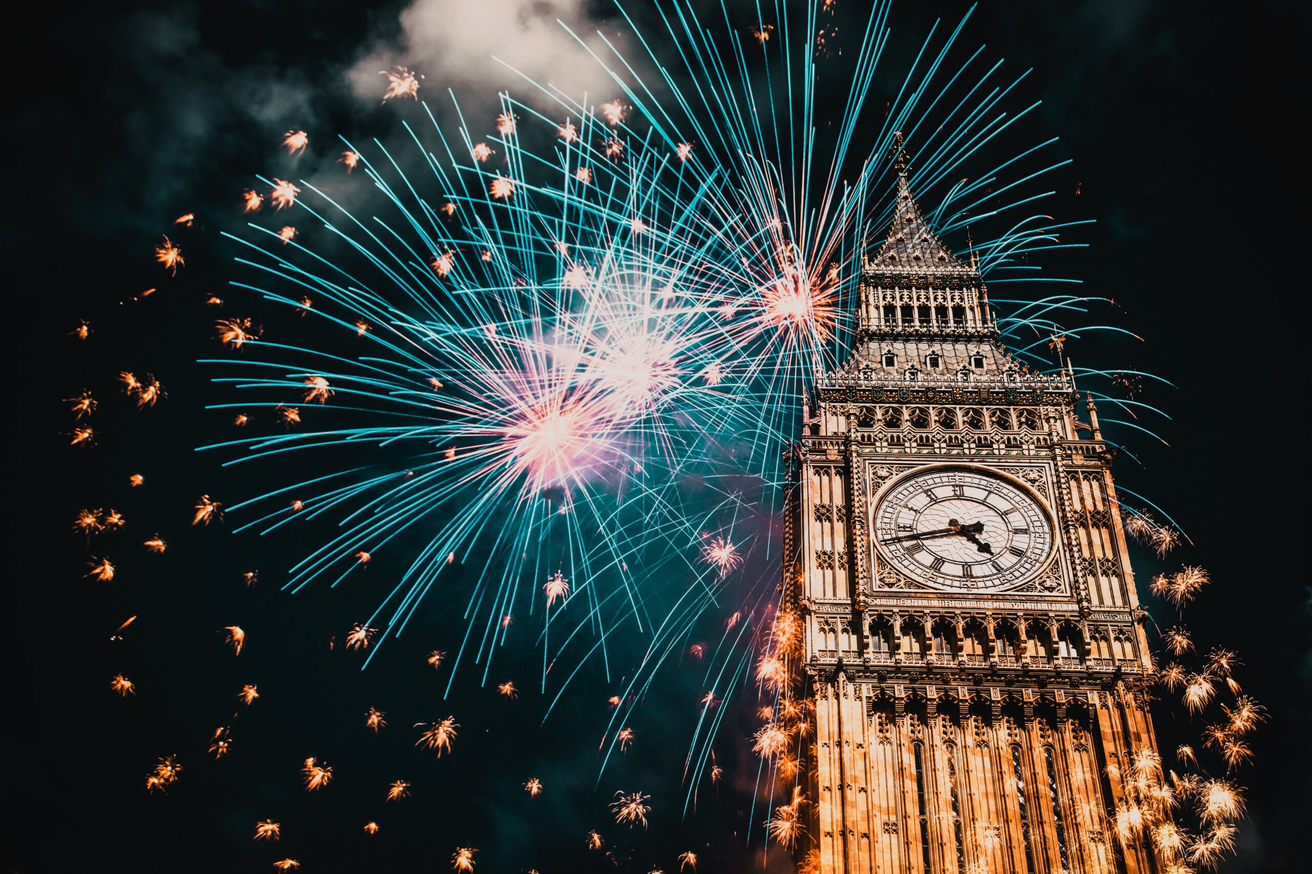 London hosts one of the UK’s largest firework displays every New Years’ Eve