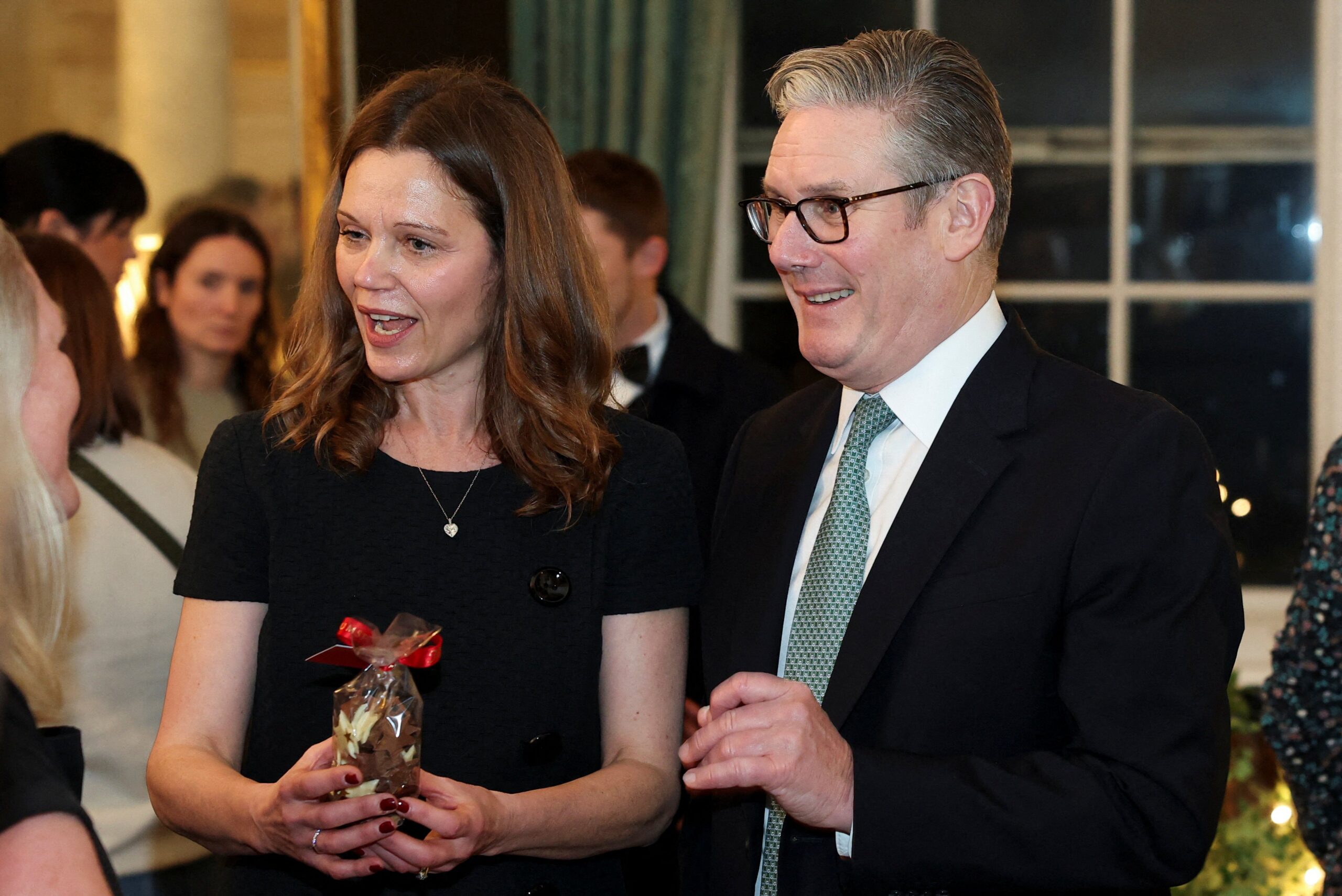 Keir Starmer with his wife Victoria