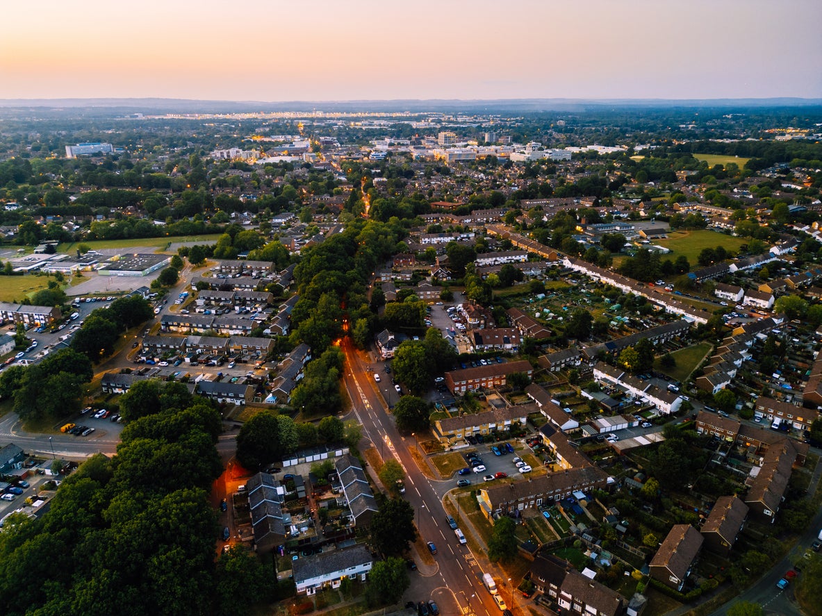 Crawley experienced the sharpest decline, with property values dropping by 8.9 per cent
