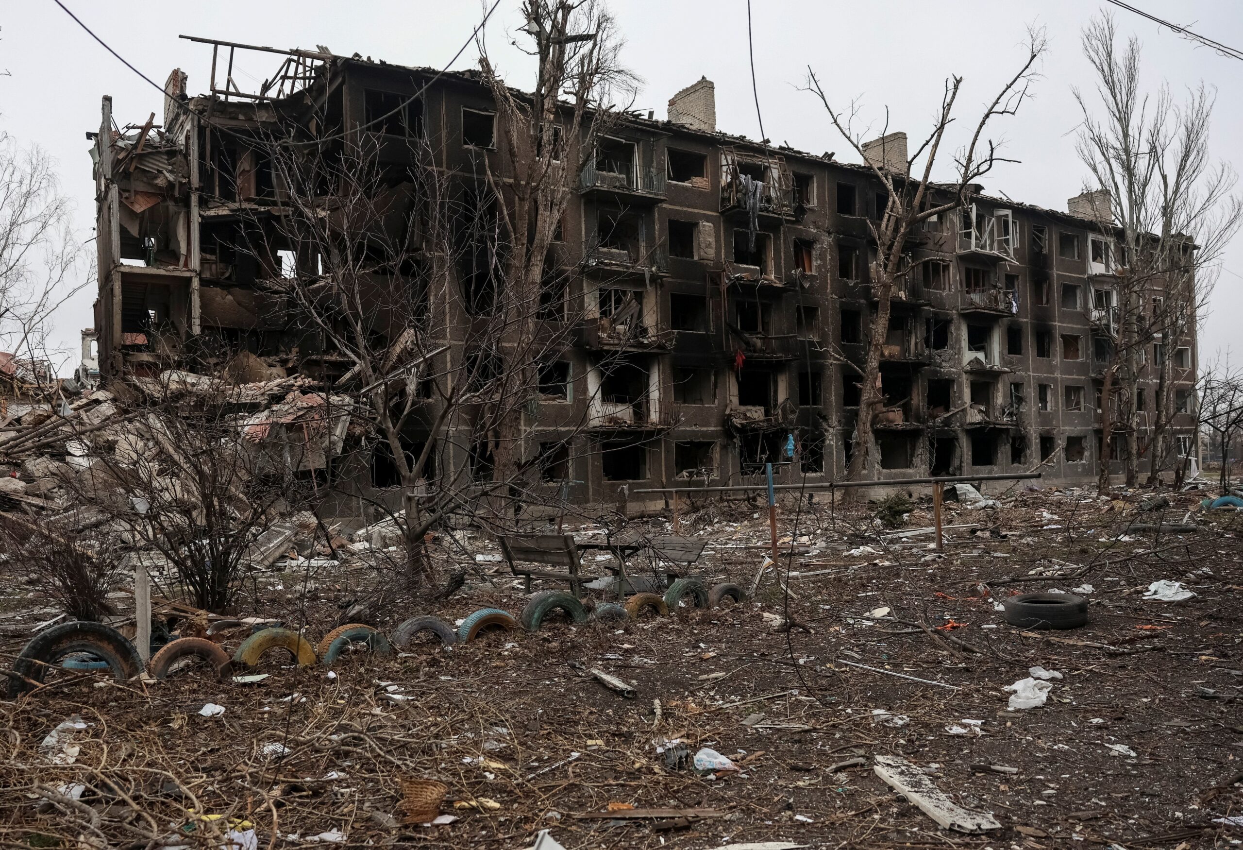 Dobropillia is in Ukraine's eastern Donetsk region, the site of some of the fiercest fighting in Ukraine