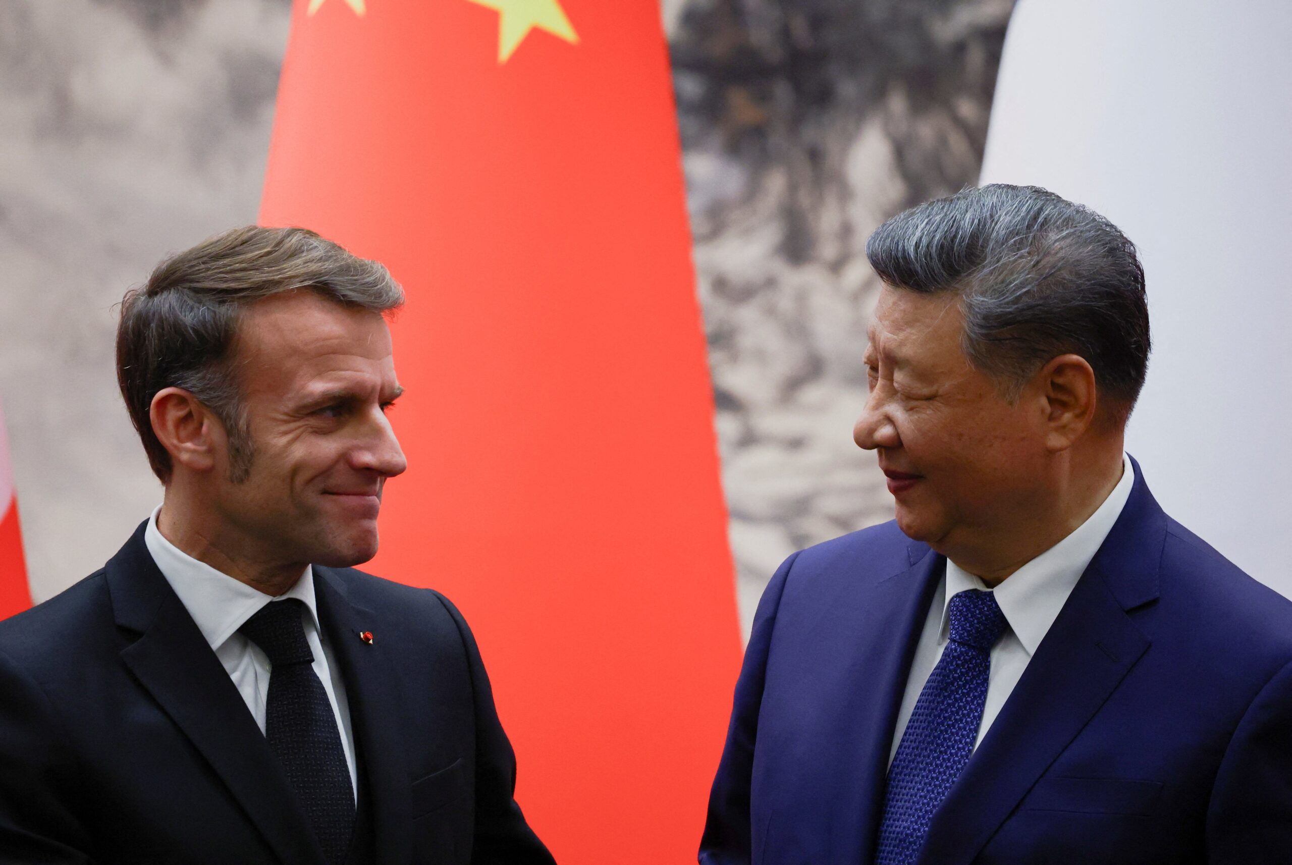 French President Emmanuel Macron has warned that action needs to be taken to address Chinaâs trade surplus