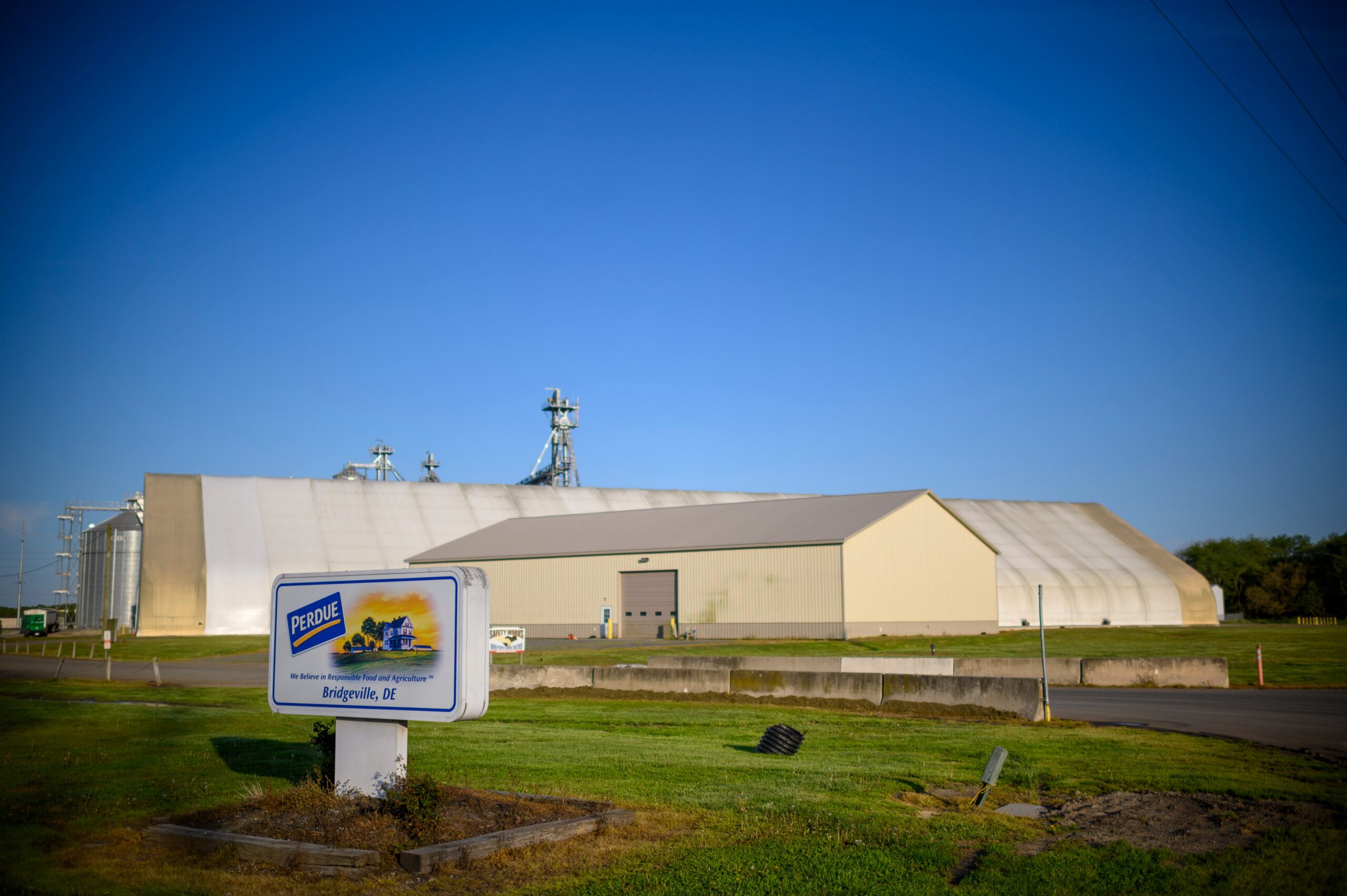 A Perdue poultry and chicken farm is seen in Bridgeville, Delaware