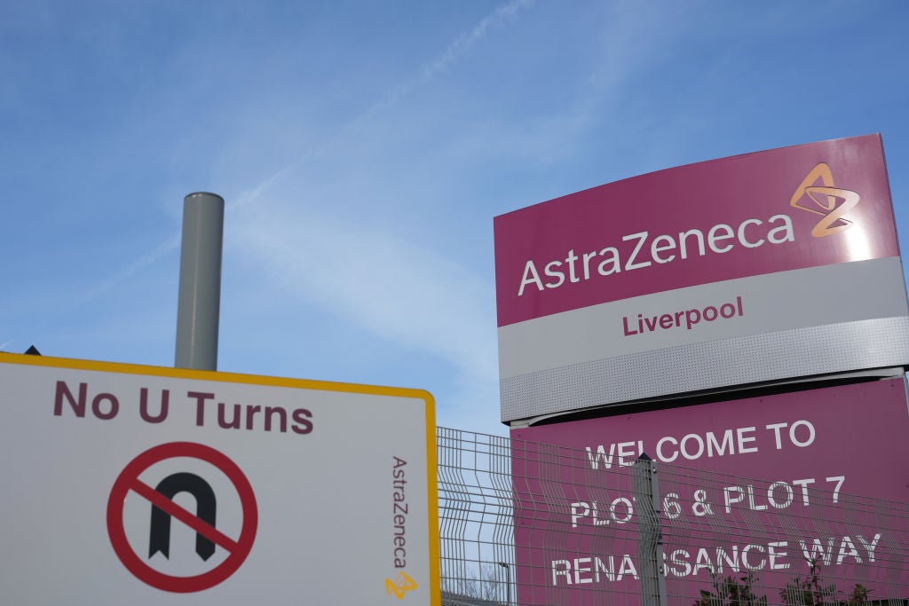Astra Zeneca's vaccine plant in Liverpool, England