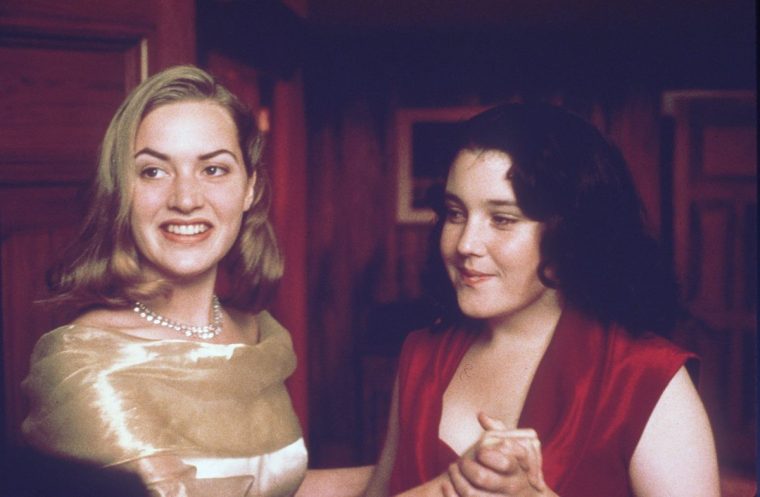 FILMS... Heavenly Creatures (1994); Kate Winslet (left) pictured as Juliet Hulme, with Melanie Lynskey as Pauline Parker, in a scene from the film.