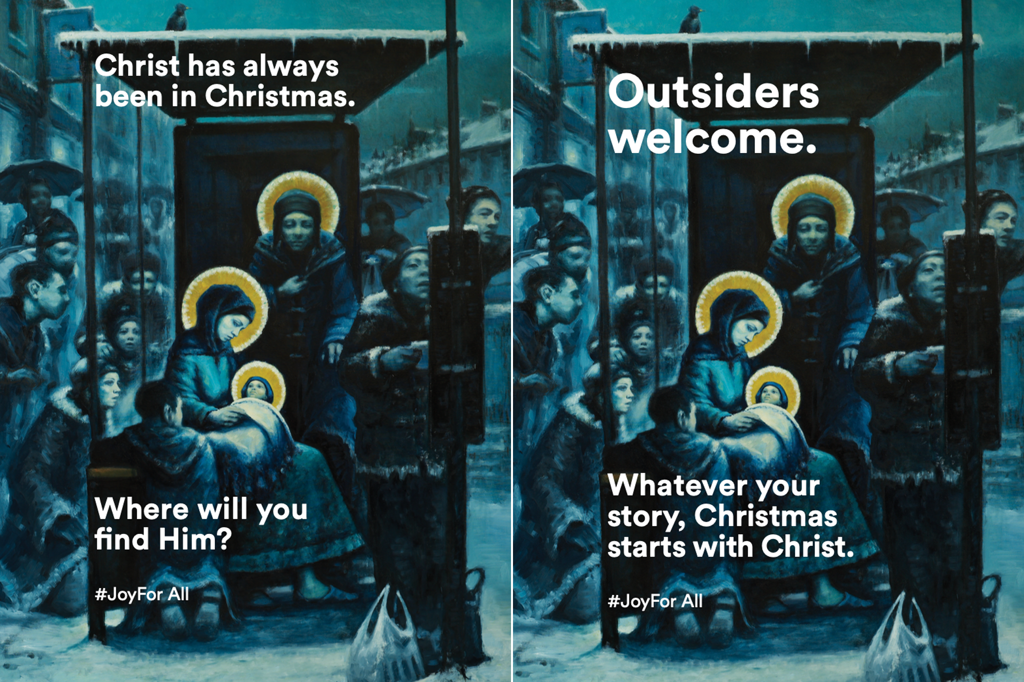 Posters will be put on bus stops to challenge claims by the far-right that Christ needs to be put back into Christmas