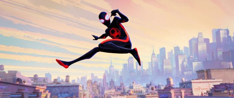 Miles Morales as Spider-Man (Shameik Moore) in Columbia Pictures and Sony Pictures Animation???s SPIDER-MAN: ACROSS THE SPIDER-VERSE. Spider-Man: Across the Spider-Verse Film Still Sony Releasing Mediaselect