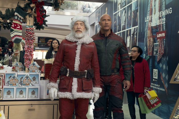 Undated film still from Red One. Pictured: JK Simmons as Santa Claus and Dwayne Johnson as Callum Drift. See PA Feature SHOWBIZ Film Reviews. WARNING: This picture must only be used to accompany PA Feature SHOWBIZ Film Reviews. PA Photo. Picture credit should read: Amazon Content Services LLC/Frank Masi. All Rights Reserved. NOTE TO EDITORS: This picture must only be used to accompany PA Feature SHOWBIZ Film Reviews.