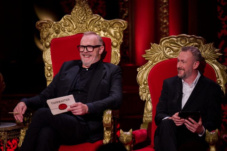 Pictured: Greg Davies and Alex Horne Taskmaster Series 19, Episode 1 TV still Channel 4