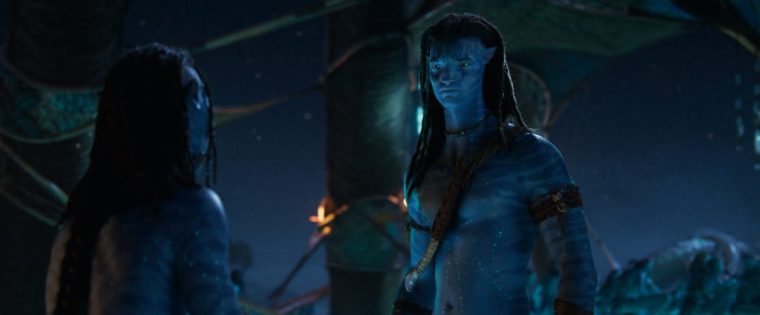 (L-R) Lo???ak (Britain Dalton) and Jake Sully (Sam Worthington) in 20th Century Studios' AVATAR: FIRE AND ASH. Photo courtesy of 20th Century Studios. ?? 2025 20th Century Studios. All Rights Reserved. Avatar: Fire and Ash Film still Disney Image from https://dam.gettyimages.com/thewaltdisneystudios/uk-mediakits