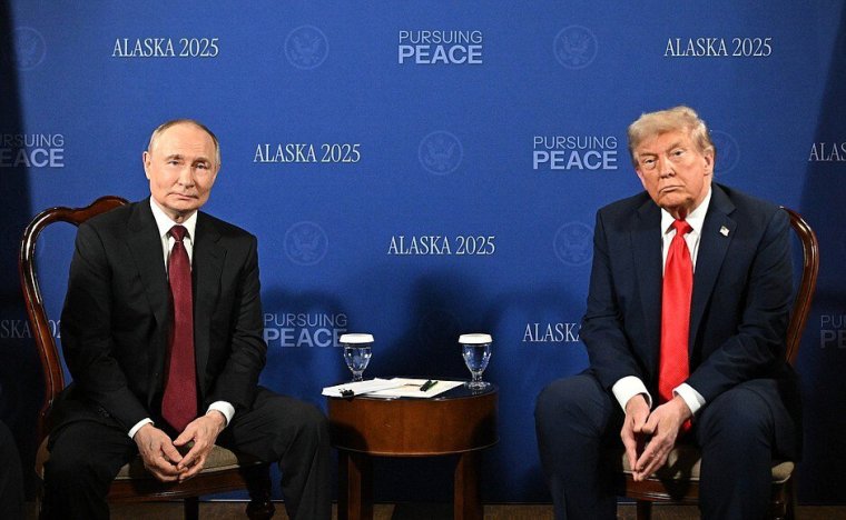 Donald Trump met Vladimir Putin in Alaska in August for talks about Ukraine (Photo: Kremlin Press Office / Anadolu via Getty Images)