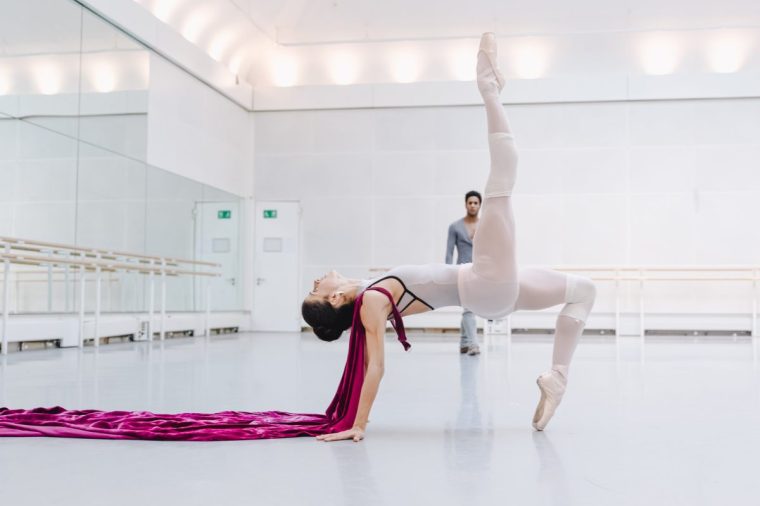 Mayara Magri in rehearsal for George Balanchine's Prodigal Son Royal Ballet principal dancer Rehearsal image Credit: ?2025 RBO. Photographed by Andrej Uspenski Provided by Romany.Anderson@roh.org.uk
