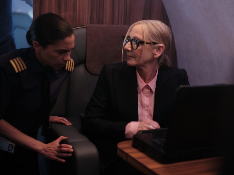 Bad Wolf for RED EYE 2 Pictured:LESLEY SHARP as DG Madeline Delaney and DANUSIA SAMAL as Captain Sarah Wright. This image is under copyright of ITV and can only be reproduced for editorial purposes in your print or online publication. This image cannot be syndicated to any other third party. For further information please contact: Patrick.smith@itv.com 07909906963 Red Eye Season 2 TV still ITV