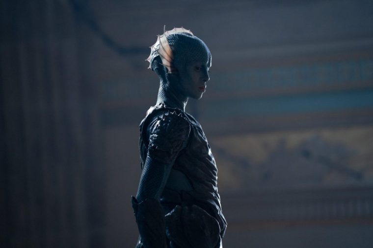 As Salt, Mbatha-Raw conveys a proud, measured exterior with rage bubbling beneath (Photo:James Pardon / BBC Studios/Bad Wolf)