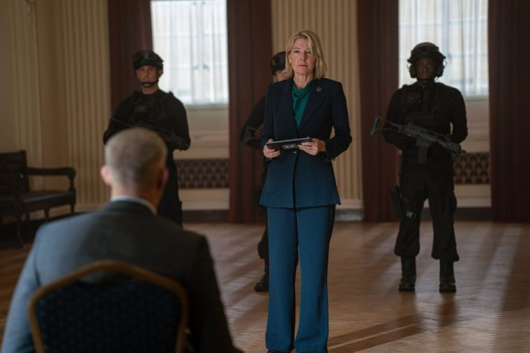 Jemma Redgrave plays Kate Lethbridge-Stewart, head of UNIT, which is defending humanity a prehistoric race of fish-people (Photo: James Pardon /BBC Studios/Bad Wolf)