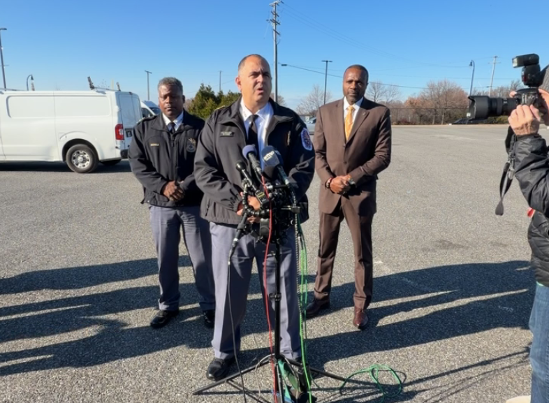 Prince George's County Police Department Chief George Nader during Wednesday's press conference