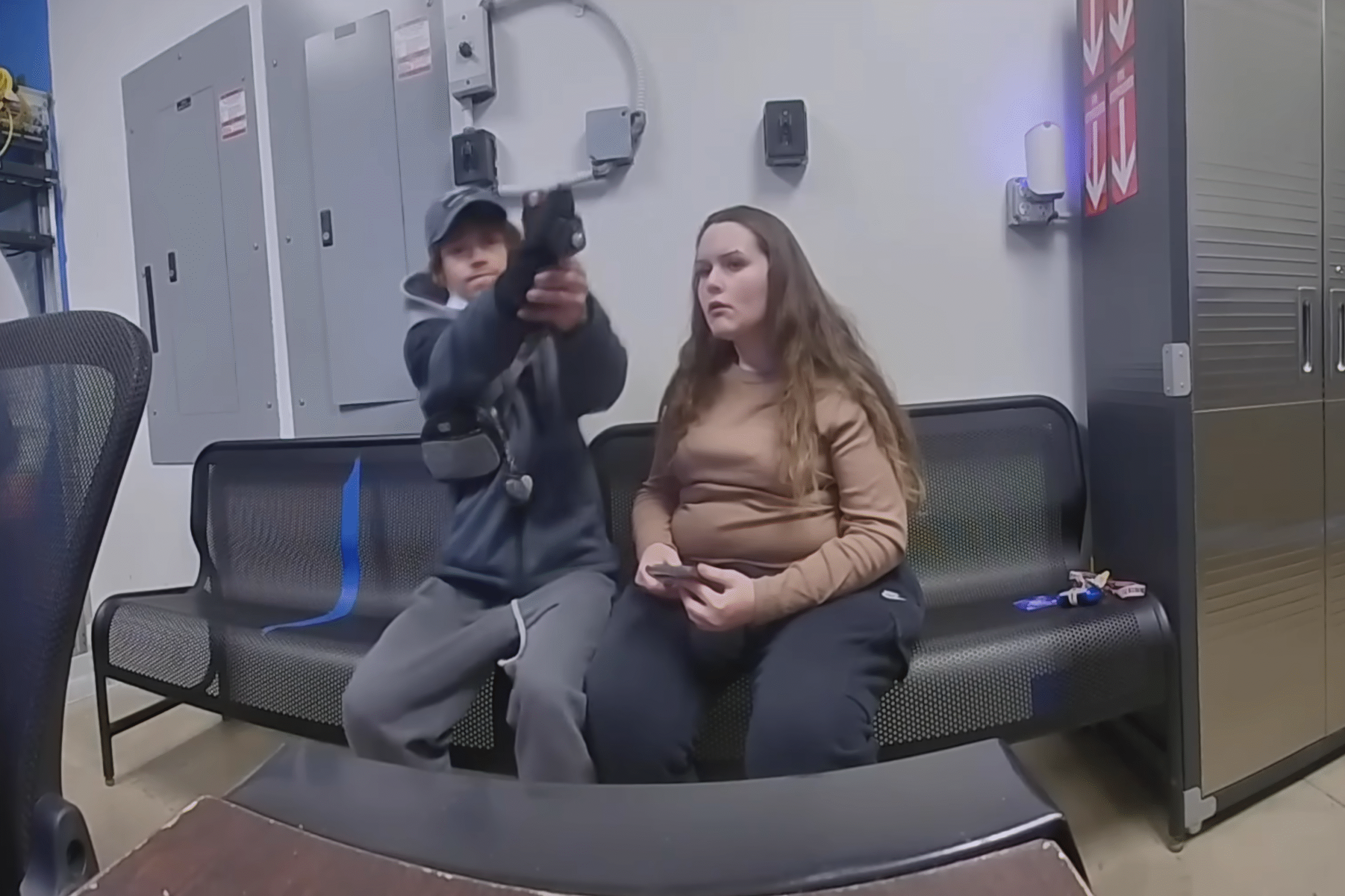 Shane Newman, 21, pulled out a gun and aimed it at a Canton police officer at an Ohio Walmart after he was suspected of shoplifting