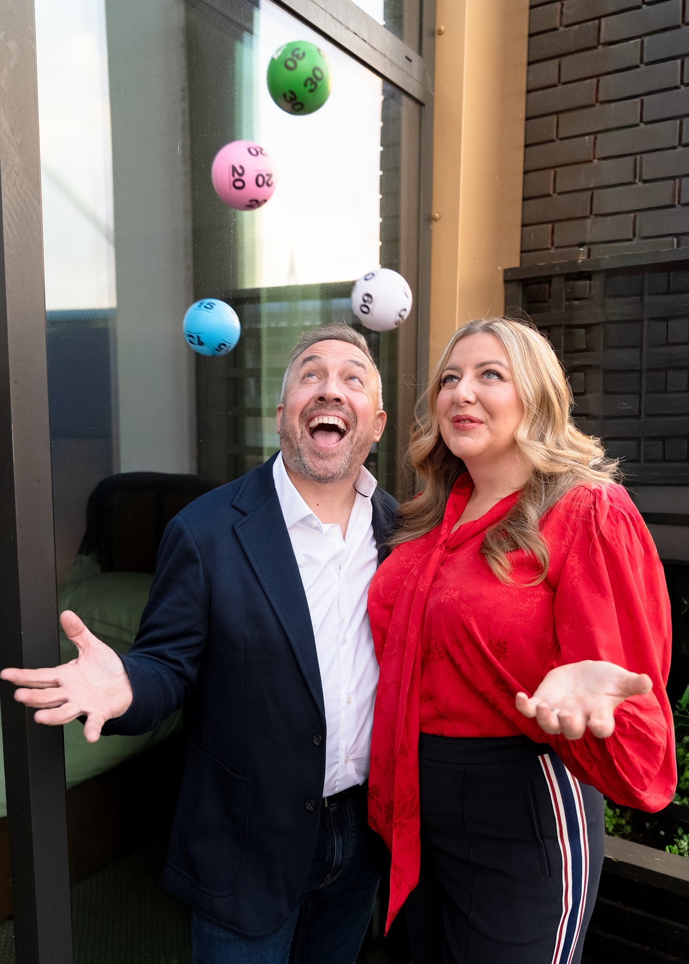 Richard Davies, 49 and Faye Stevenson-Davies, 43 beat 24-trillion-to-one odds when winning for the second time