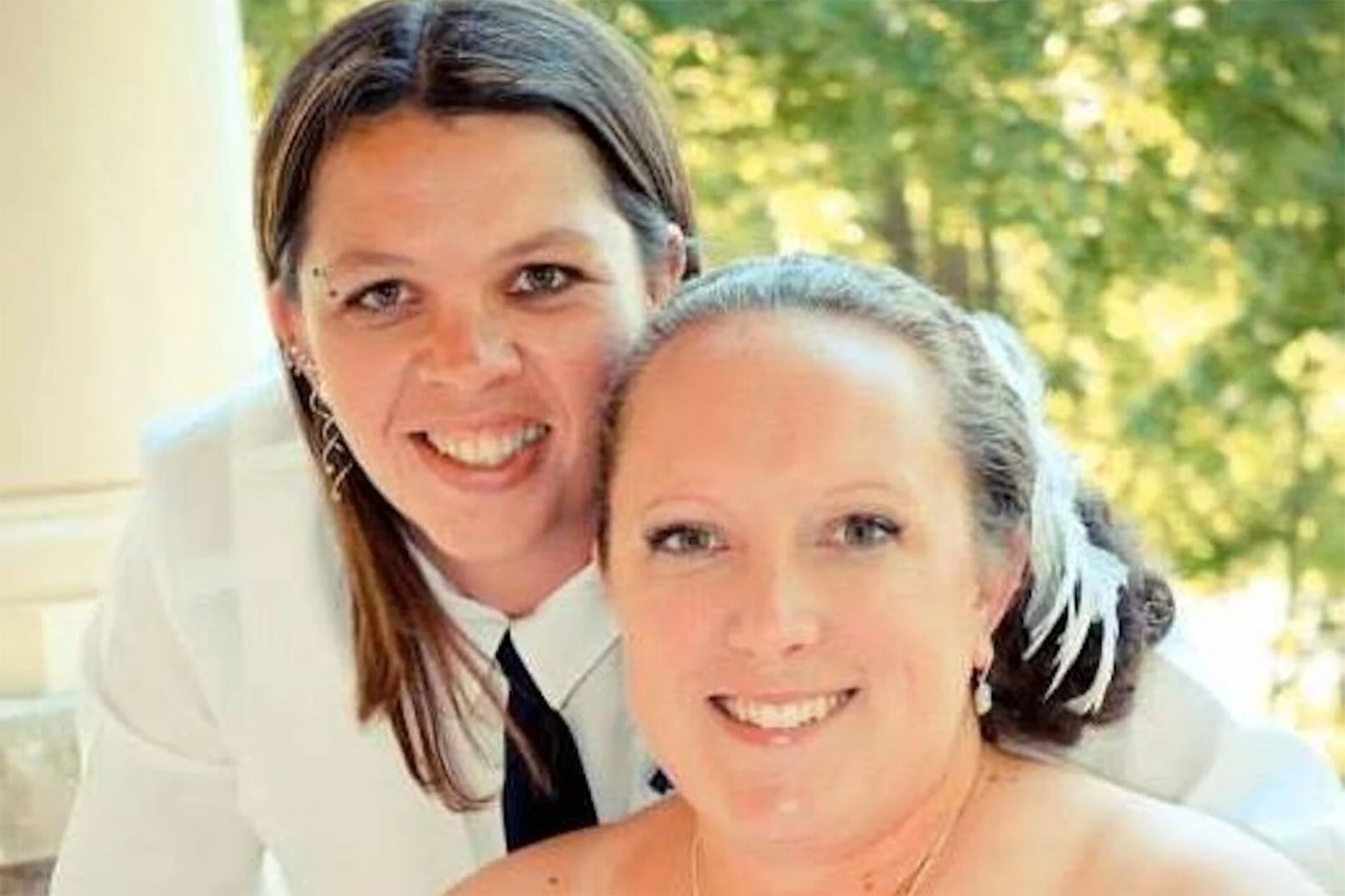 Brandy Cooney (left) and Becky Hamber (right) are on trial for first-degree murder in the December 2022 death of 12-year-old L.L.