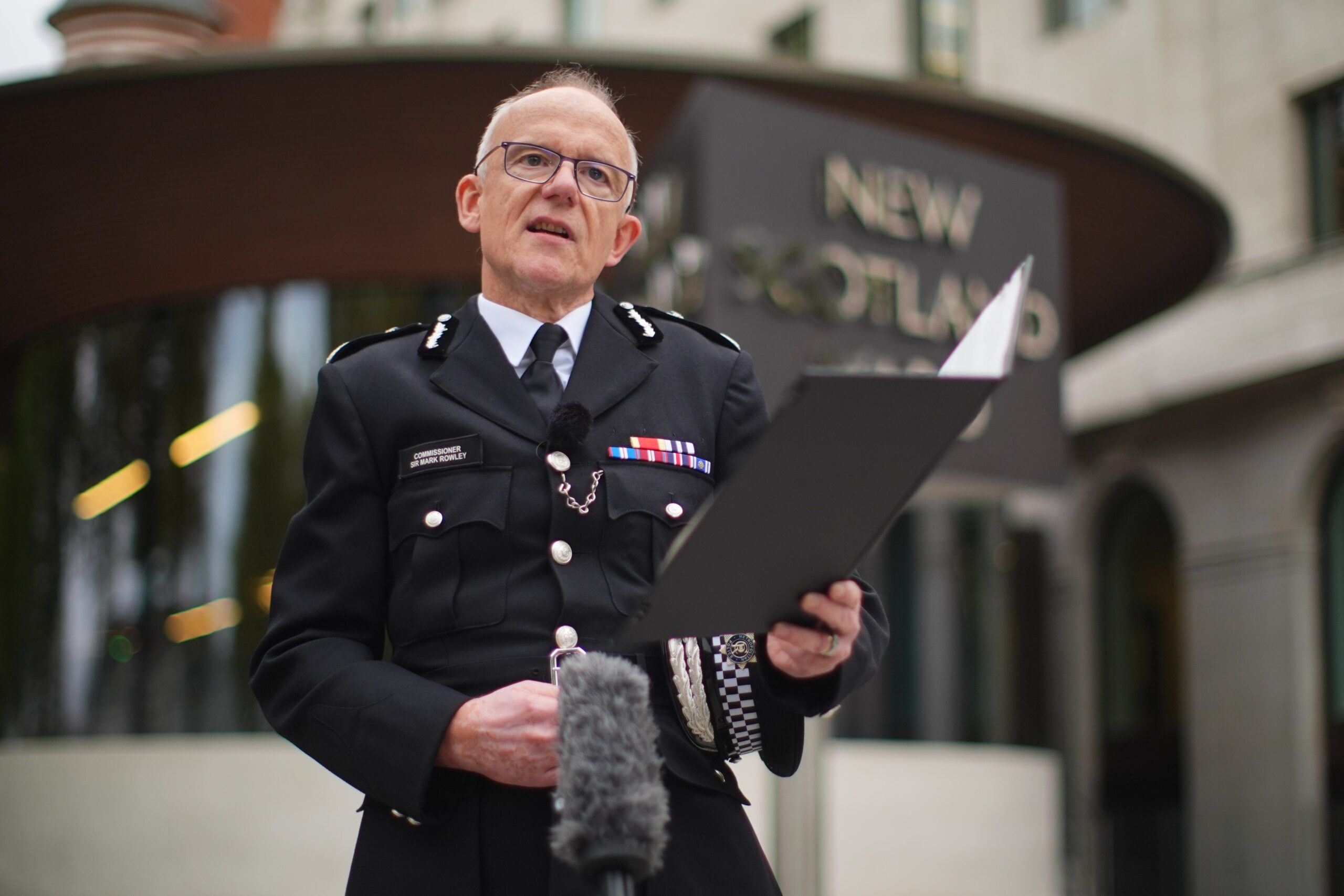 Met Commissioner Sir Mark Rowley took over the job in September 2022