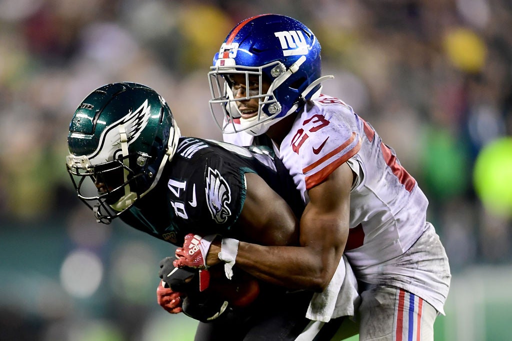 Beal (pictured right) was drafted by the New York Giants in 2018, though a shoulder injury took him off the field before the season started.