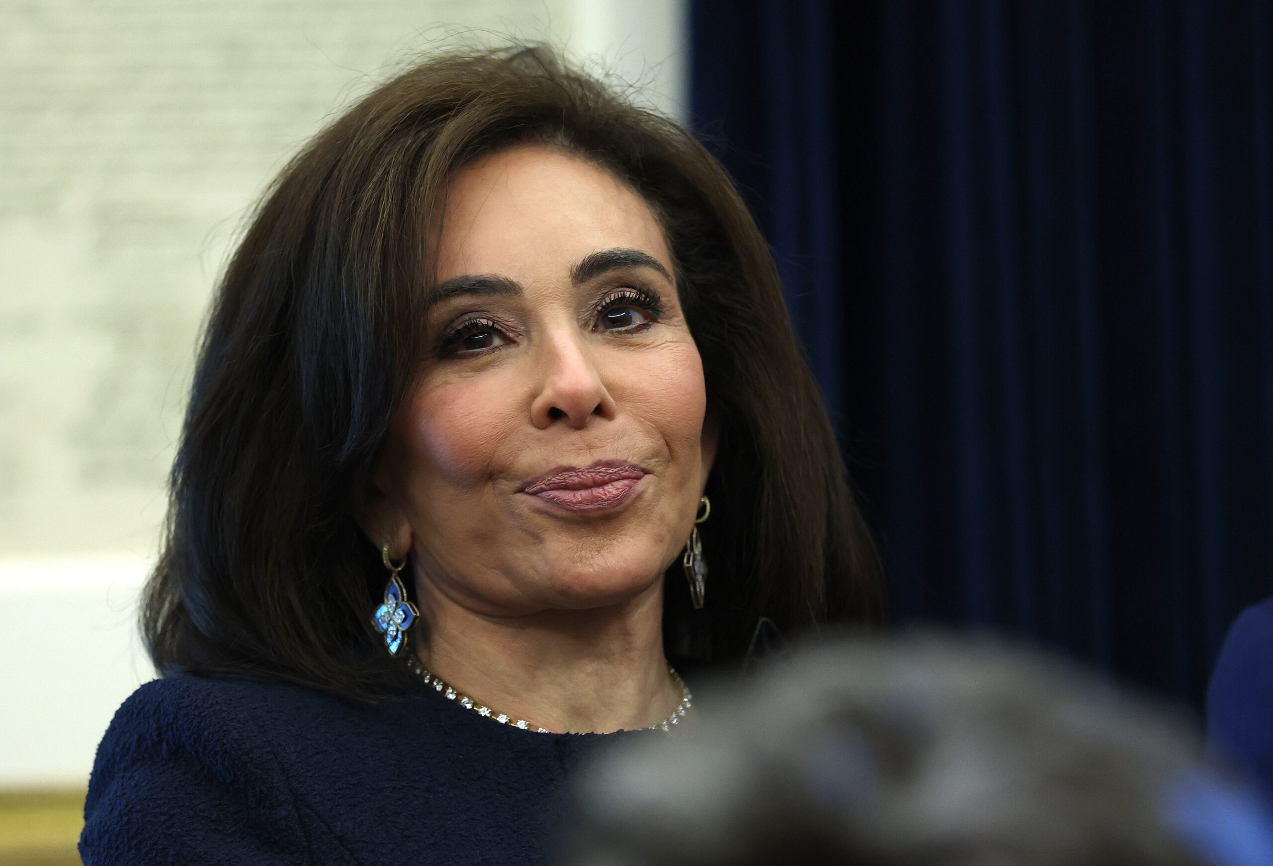 Ex-Fox News Jeanine Pirro presenter appears to be backing down in her investigation into the Federal Reserve.