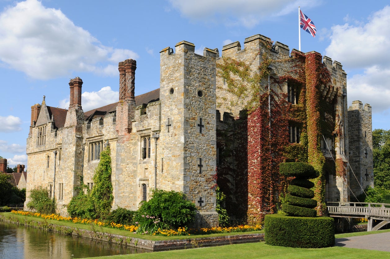 Hever Castle, in Kent, the ancestral home of the Boleyn family